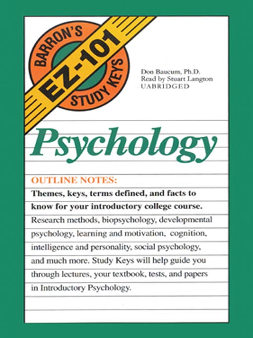 Title details for Psychology by Don Baucum - Available